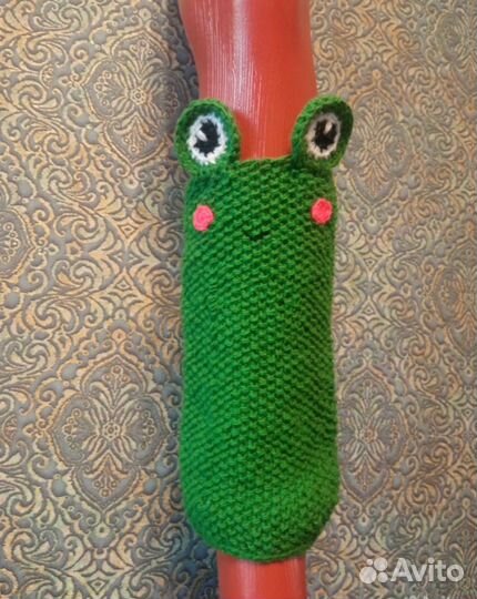Вязаные гетры Лягушки