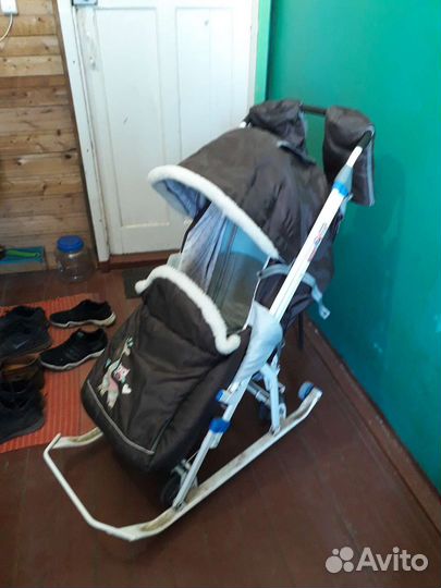 Детские санки коляска