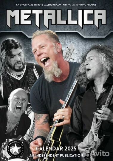 Календарь 2025 Metallica