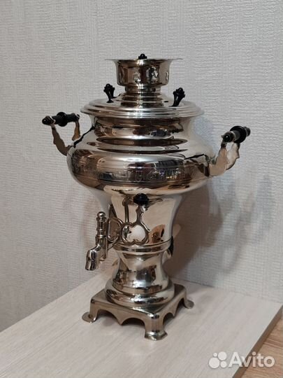 Самовар 1,5 л, волжский сувенир новый, 1989г СССР