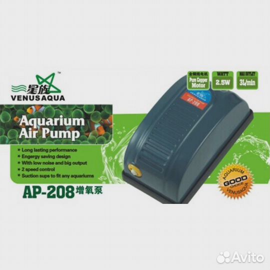 Компрессор VladOx 208 одноканальный 3л\м 2,5w