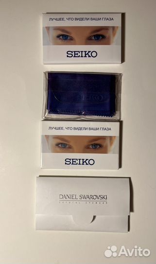 Салфетки для очков Seiko Swarovski и отвертка