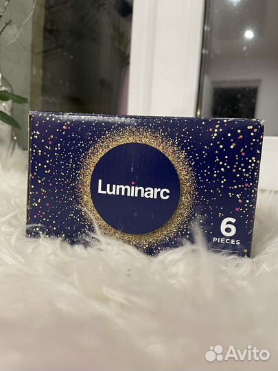 Luminarc рюмки золотой мед
