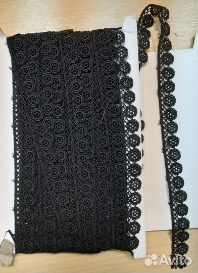 Мерсеризованное хлопковое кружево шир.15мм 5 видов