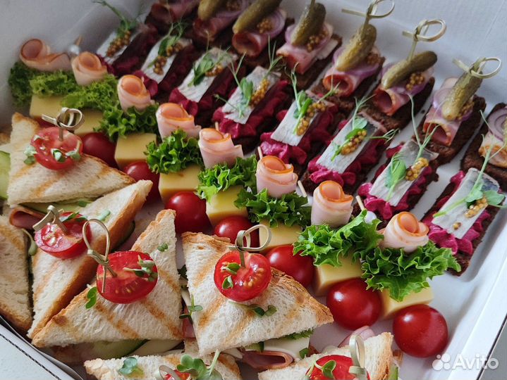 Фуршет Закуски в боксах для вашего праздника