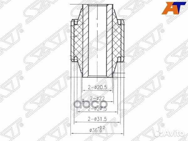 Сайленблок задней цапфы nissan teana