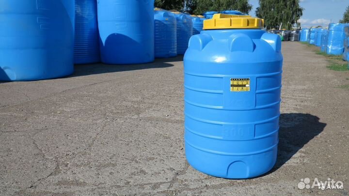 Бак для воды 500 литров с краном пластиковый