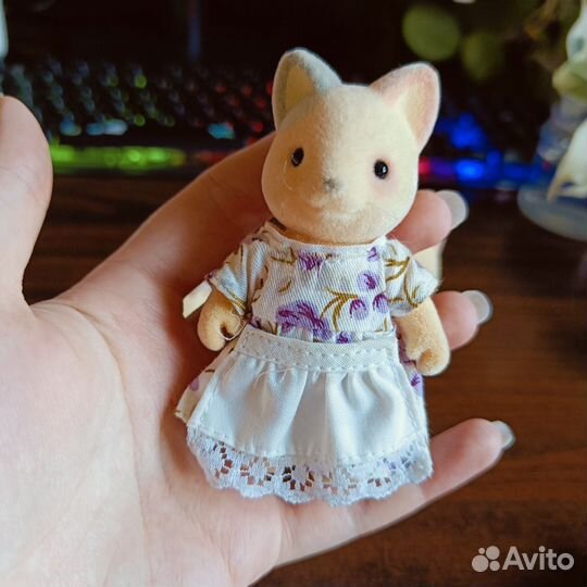 Sylvanian families Whiskers Cat Family