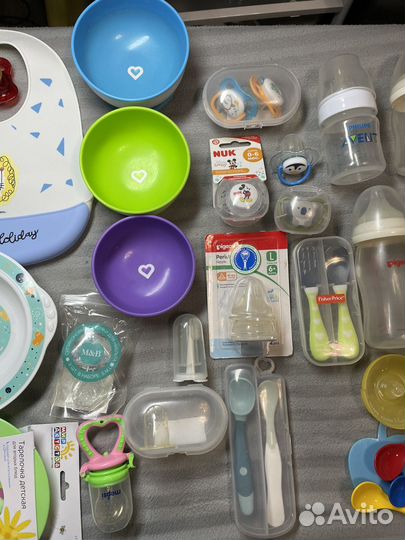 Бутылочки avent,pigeon,тарелочки munckin и т д