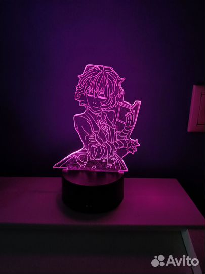 Лампа Дазай Осаму. 3д лампа