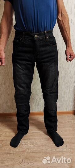 Мотоджинсы кевларовые черные(M,L,XL,XXL)