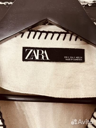 Льняной пиджак/жакет Zara
