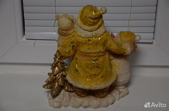 Сувенир дед мороз со снеговиком и мишкой