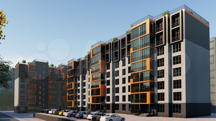1-к. квартира, 62,7 м², 2/8 эт.