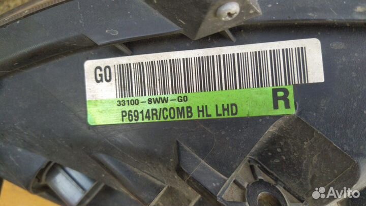 Honda CR-V 2007-2012 фара правая