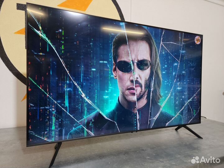 Яркий безрамочный qled Samsung 147см 4K SMART TV