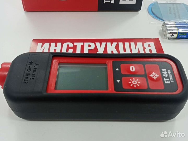 Новинка Толщиномер ET-444 v2022 черный / цветной