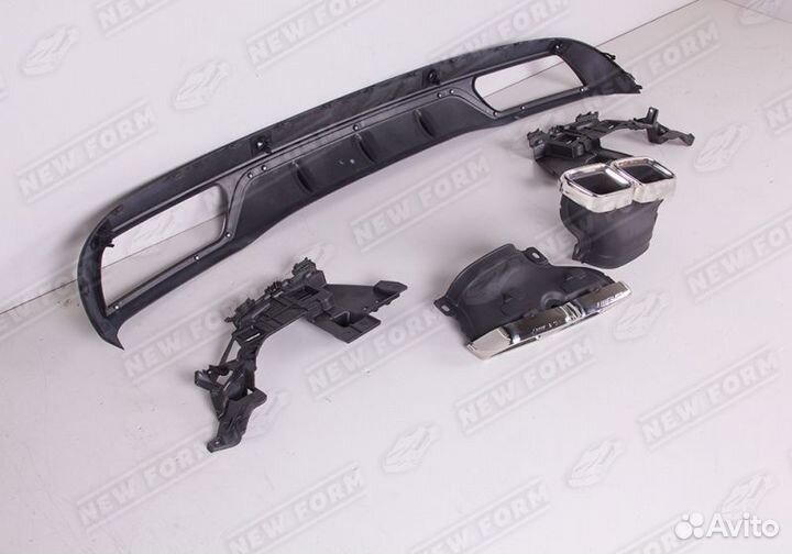 Диффузор 63 AMG Mercedes C205 без AMG пакета