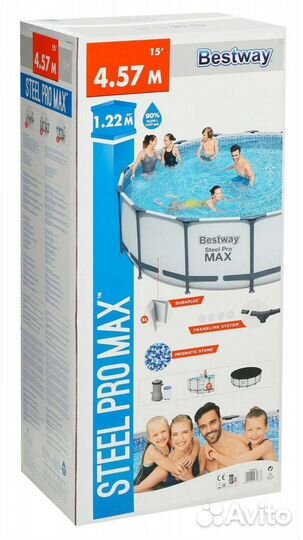 Каркасный бассейн Bestway Steel Pro Max