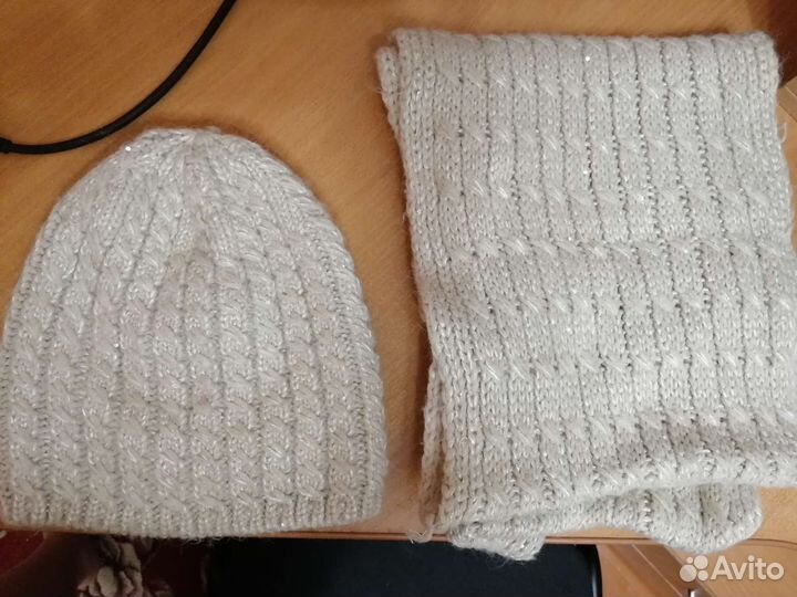 Женский шарф и шапка