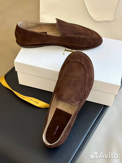 Лоферы женские The Row натуральная замша