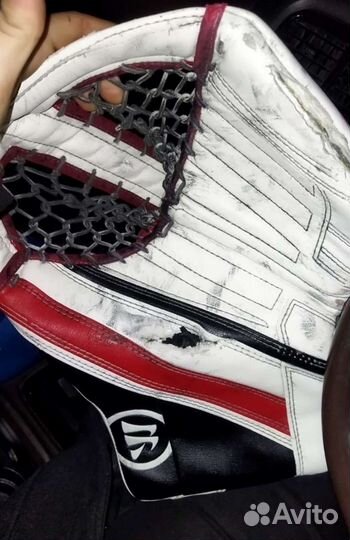 Ремонт вратарской экипировки, потник