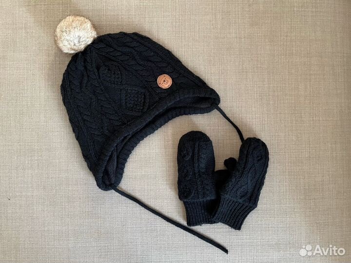 Шапка и варежки H&M 98/104 размер
