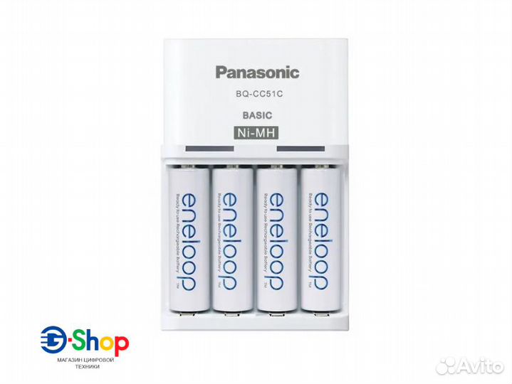 Набор 4x Аккумулятора AA Eneloop + Зарядное