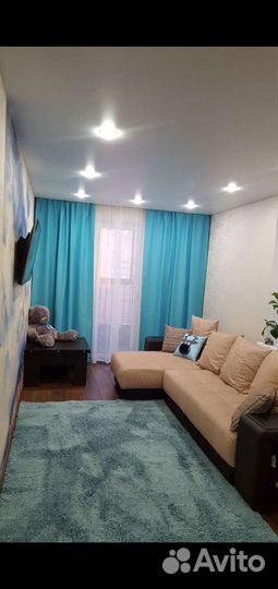 Ковер голубой