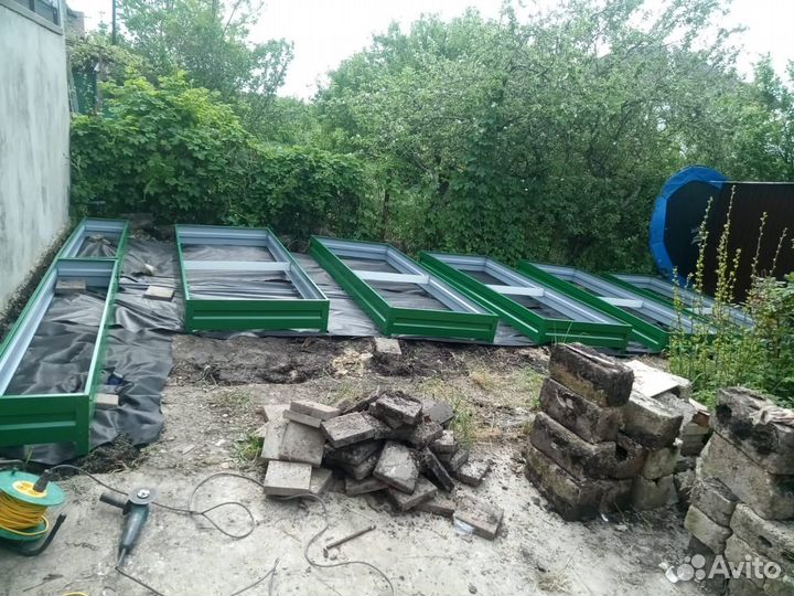 Металлические грядки оцинкованные