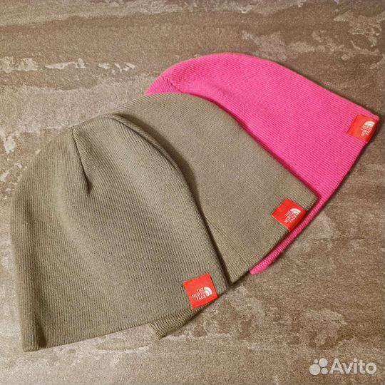 Шапки без отворота The North Face Три Расцветки