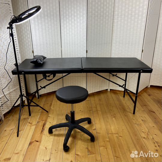 Кушетка + лампа + стул мастера