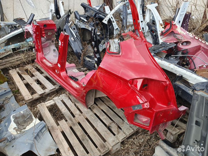 Citroen c4 b7 порог левый с крылом и четвертью