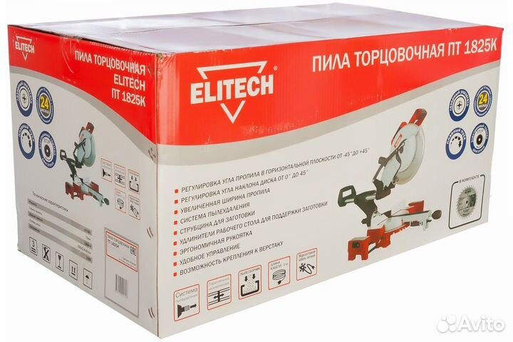 Аренда Торцовочная пила Elitech пт 1825К