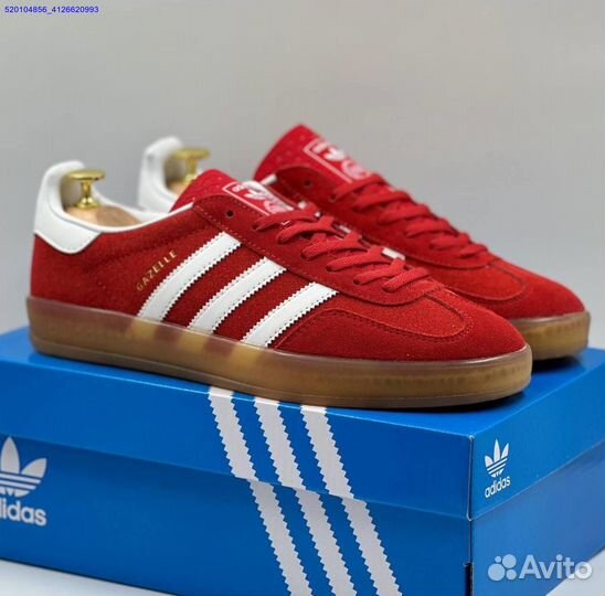Кроссовки Adidas Gazelle Red (Арт.43239)