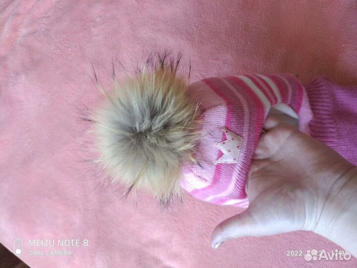 Шапка шлем для девочки