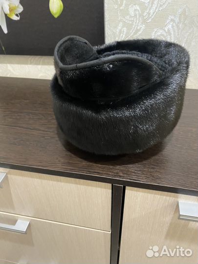 Норковая шапка мужская