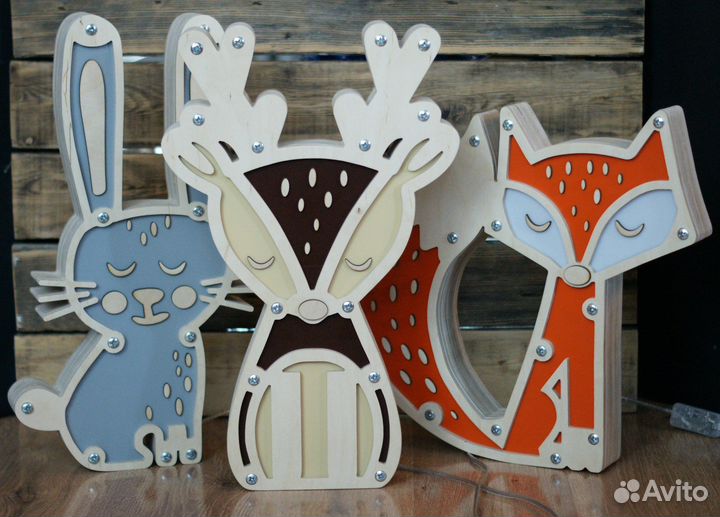 Светильник ночник Зайчик