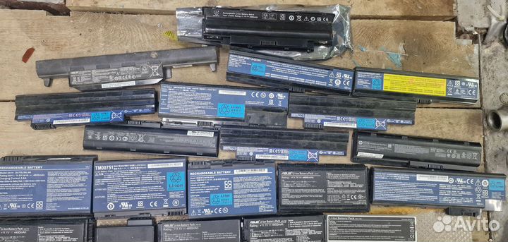 Аккумуляторы для ноутбуков 52шт