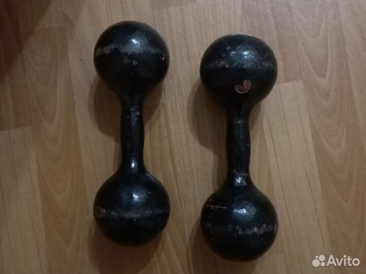 Гантели чугунные 10 кг, 2 штуки