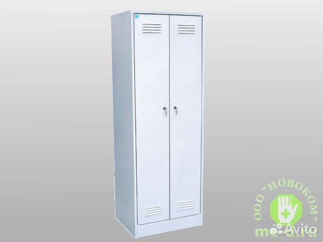 Шкаф металлический для одежды двухстворчатый