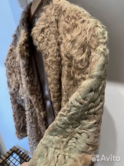 Шуба пальто тедди козлик натуральный