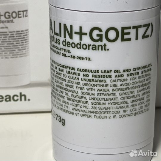 Malin+goetz Eucalyptus Deodorant Дезодорант