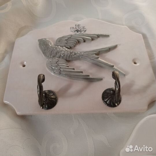 Керамическая мыльница. Крючок Прованс