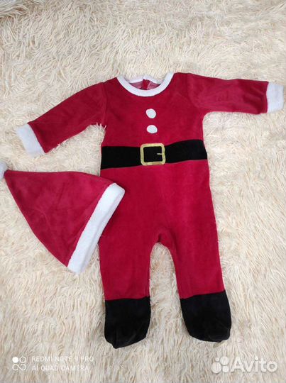 Костюм деда мороза на малыша