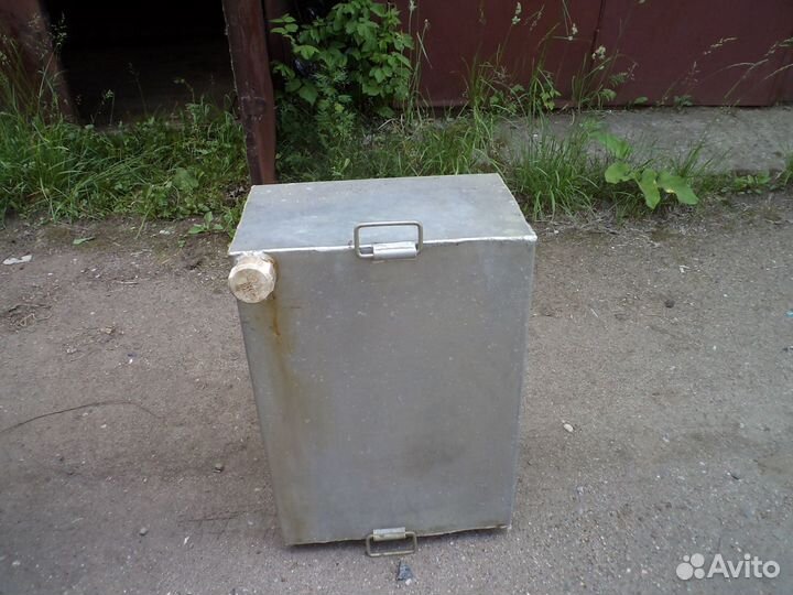 Бак алюминиевый б/у для хранения бензина 100 л