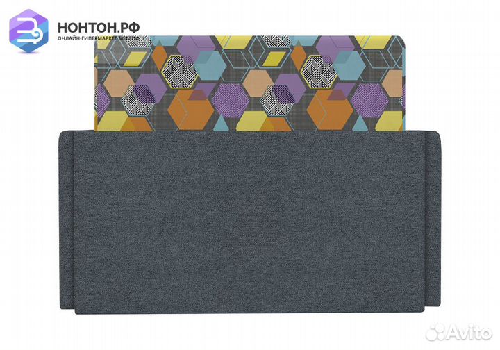 Диван выкатной Виктория-5 с узором серый