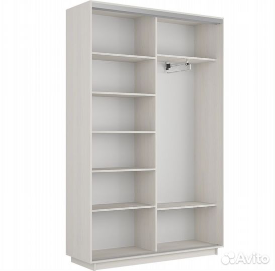 Шкаф-купе Версаль 140-240-45, анкор св., зерк+лдсп