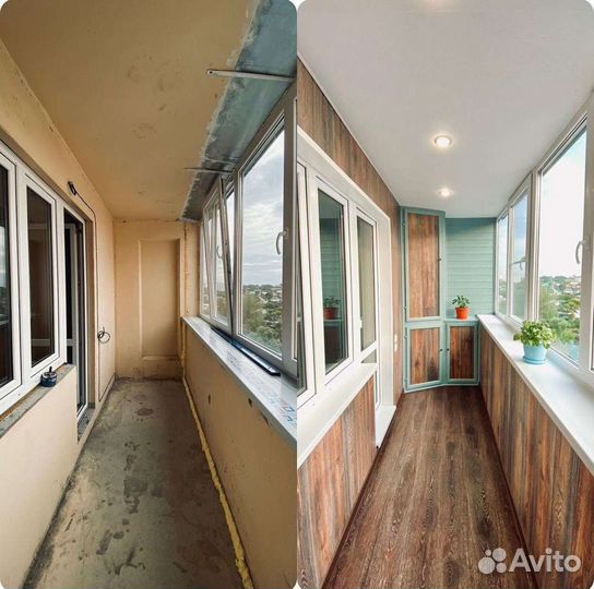 Отделка, Остекление, Утепление Балконов под ключ