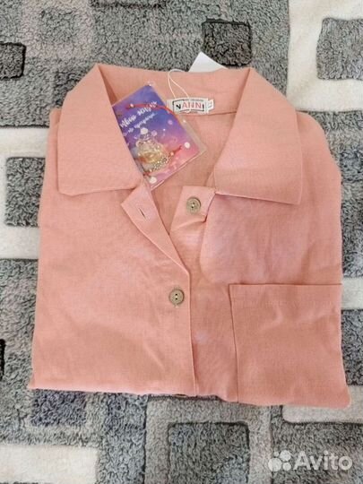 Новая женская льняная блузка. 44размер